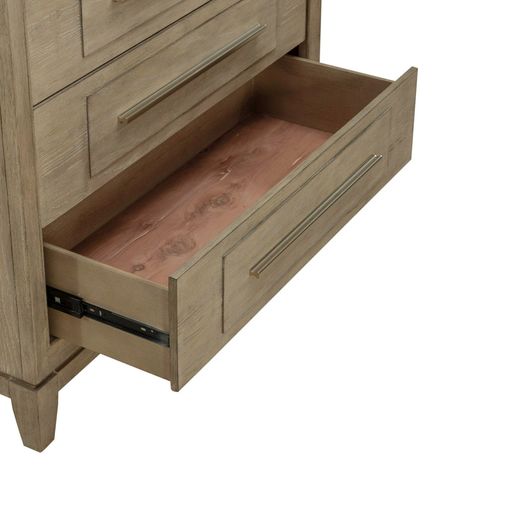 Commode 6 tiroirs - Grès — La collection confère un caractère distinctif qui enveloppe les espaces de chaleur et d'allure.