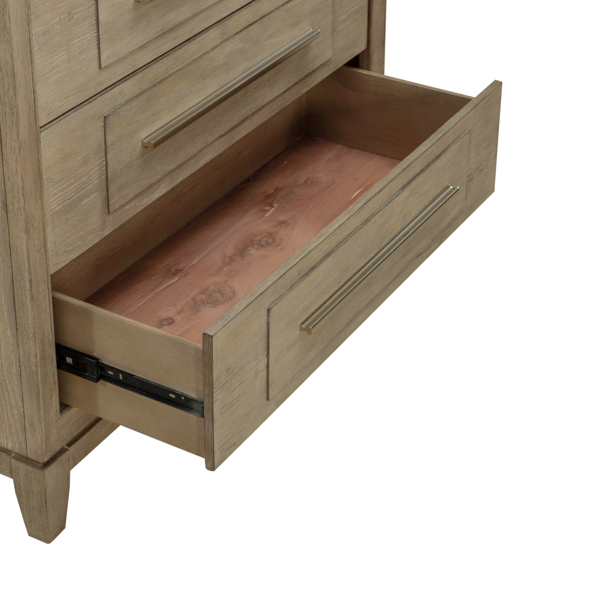Commode 6 tiroirs - Grès — La collection confère un caractère distinctif qui enveloppe les espaces de chaleur et d'allure.