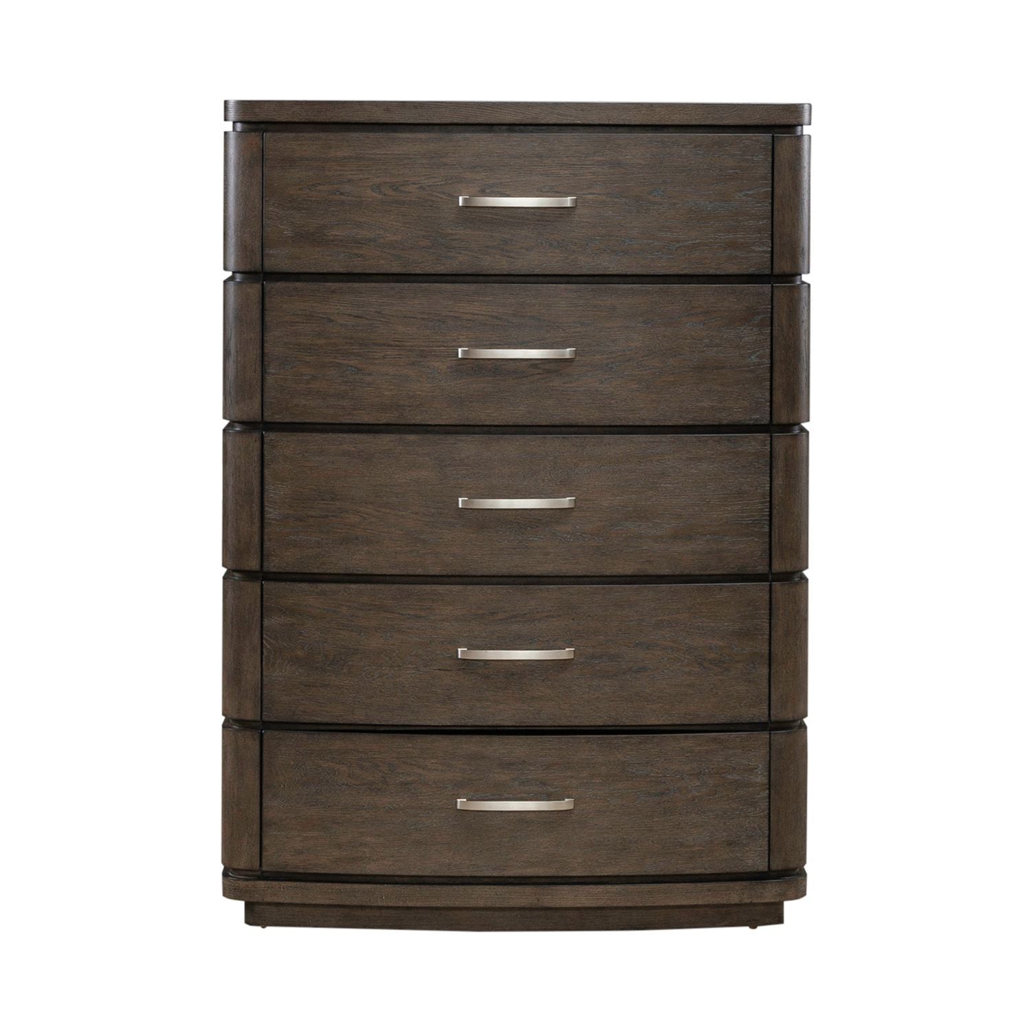 Commode à 5 tiroirs - Espresso satiné — 0L x 18