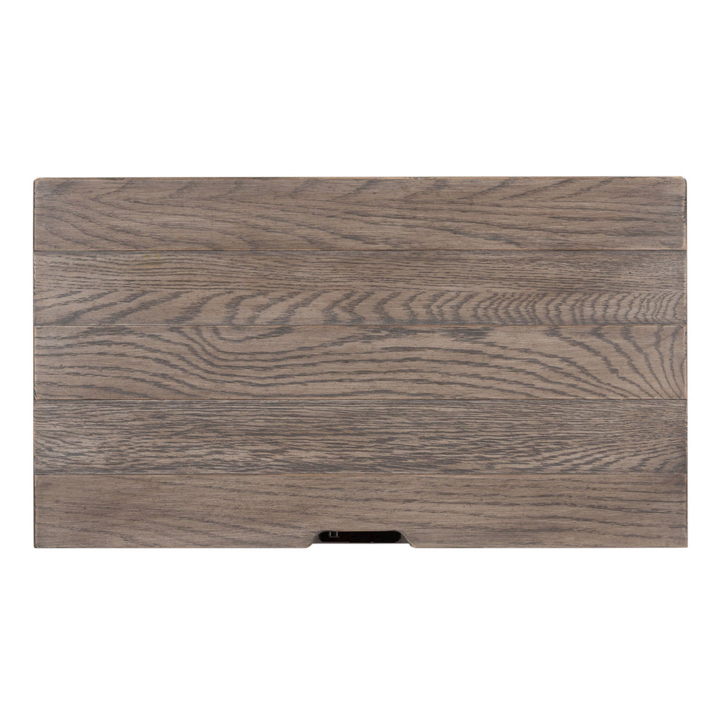 1 table de chevet avec tiroir et station de charge – Blanc antique/Dessus tabac — Des looks qui s’intègrent facilement dans les maisons d’aujourd’hui