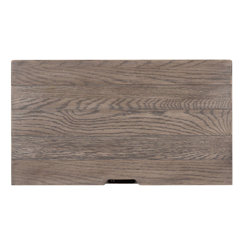 1 table de chevet avec tiroir et station de charge – Blanc antique/Dessus tabac — Des looks qui s’intègrent facilement dans les maisons d’aujourd’hui