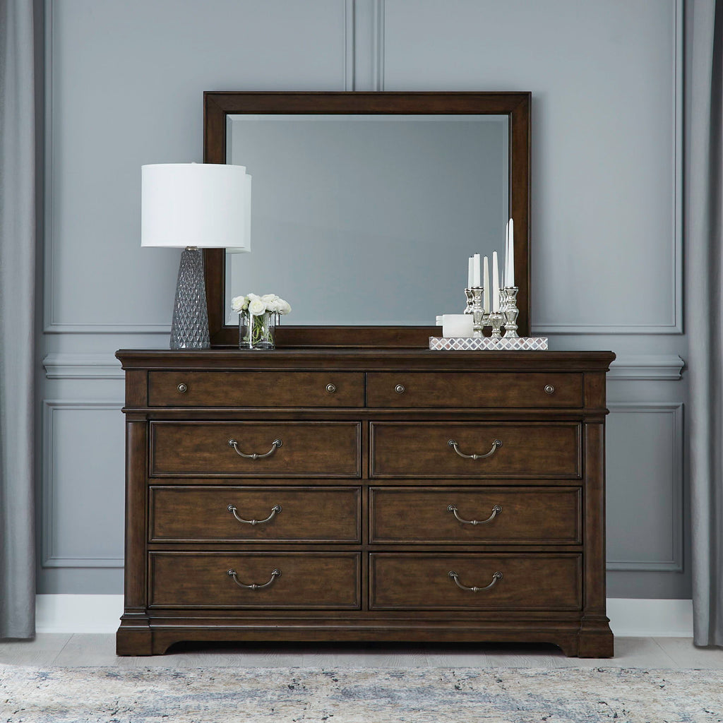 Commode et miroir - Merisier satiné — Dans un monde de tendances éphémères