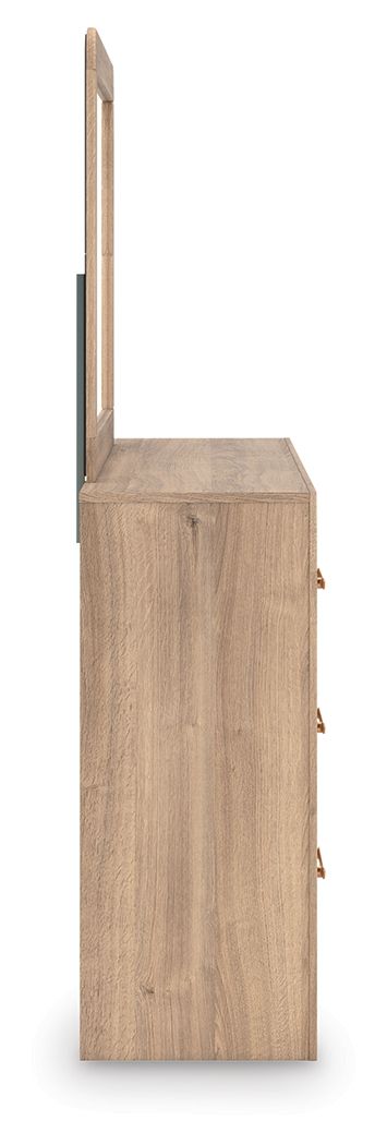 Commode à six tiroirs — Les tons de bois naturels et les lignes épurées de cette commode reflètent votre style décontracté.