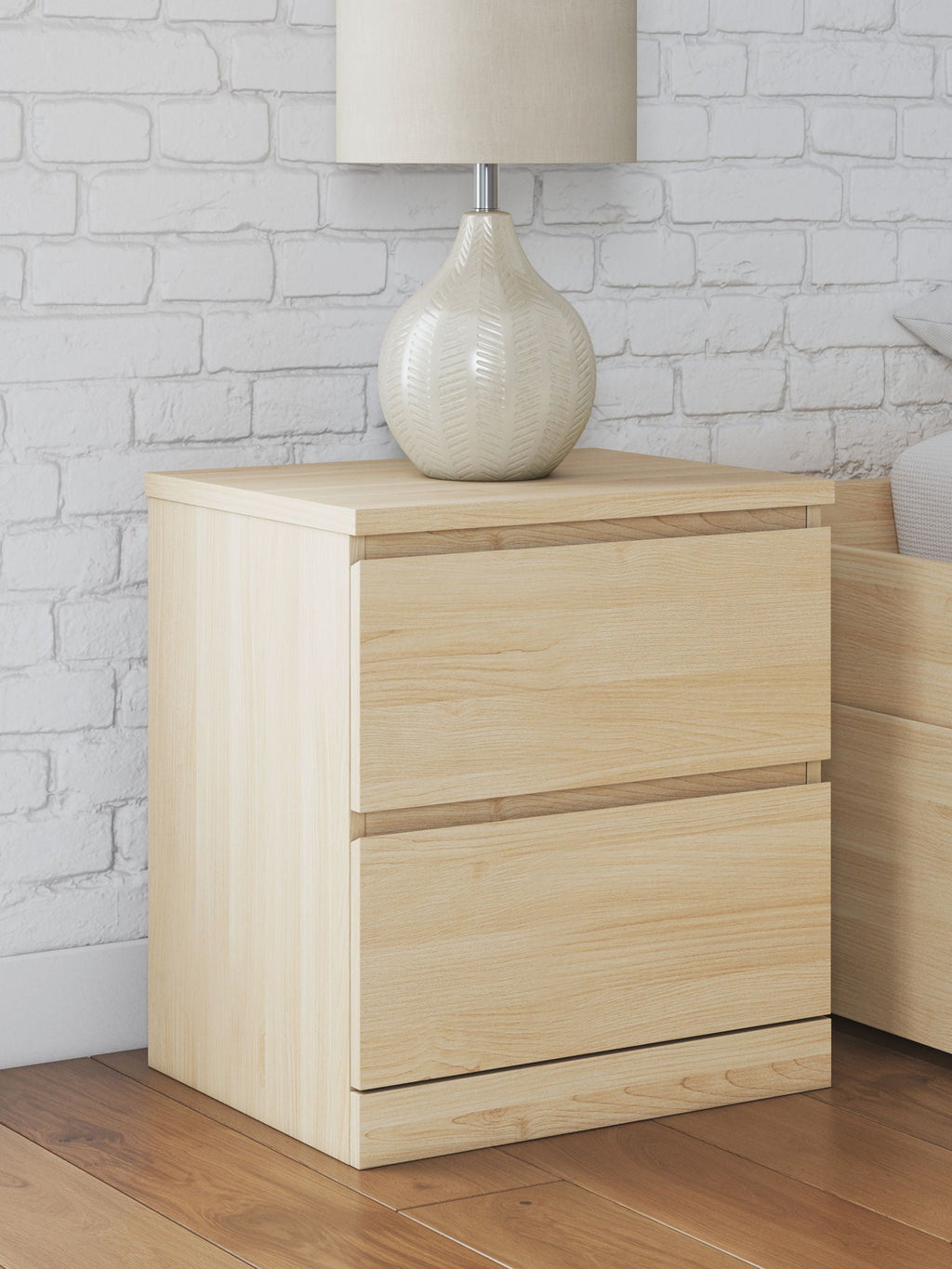 Table de chevet à deux tiroirs — Créez la chambre moderne de vos rêves