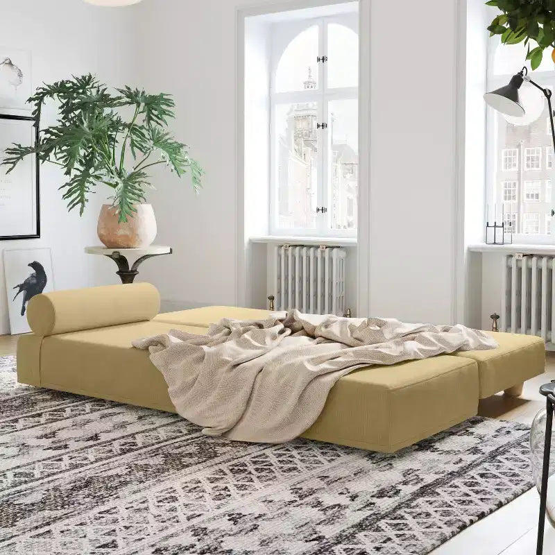 Jaxx Alon Daybed / Fold-Out Queen-Size Sleeper - Microvelvet