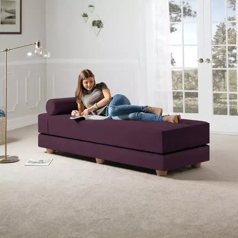 Jaxx Alon Daybed / Fold-Out Queen-Size Sleeper - Microvelvet