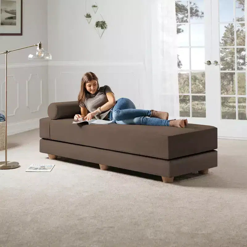 Jaxx Alon Daybed / Fold-Out Queen-Size Sleeper - Microvelvet