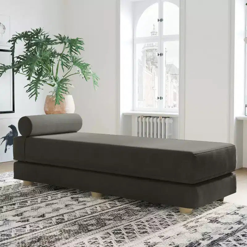 Jaxx Alon Daybed / Fold-Out Queen-Size Sleeper - Microvelvet