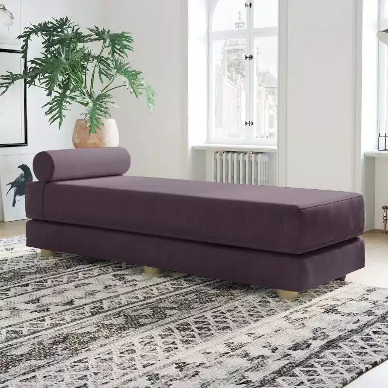 Jaxx Alon Daybed / Fold-Out Queen-Size Sleeper - Microvelvet