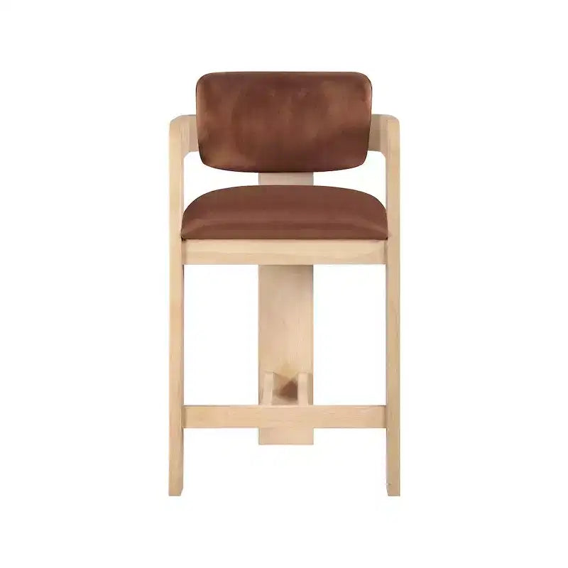 Meridian Furniture Sacha Velvet Bar Stool