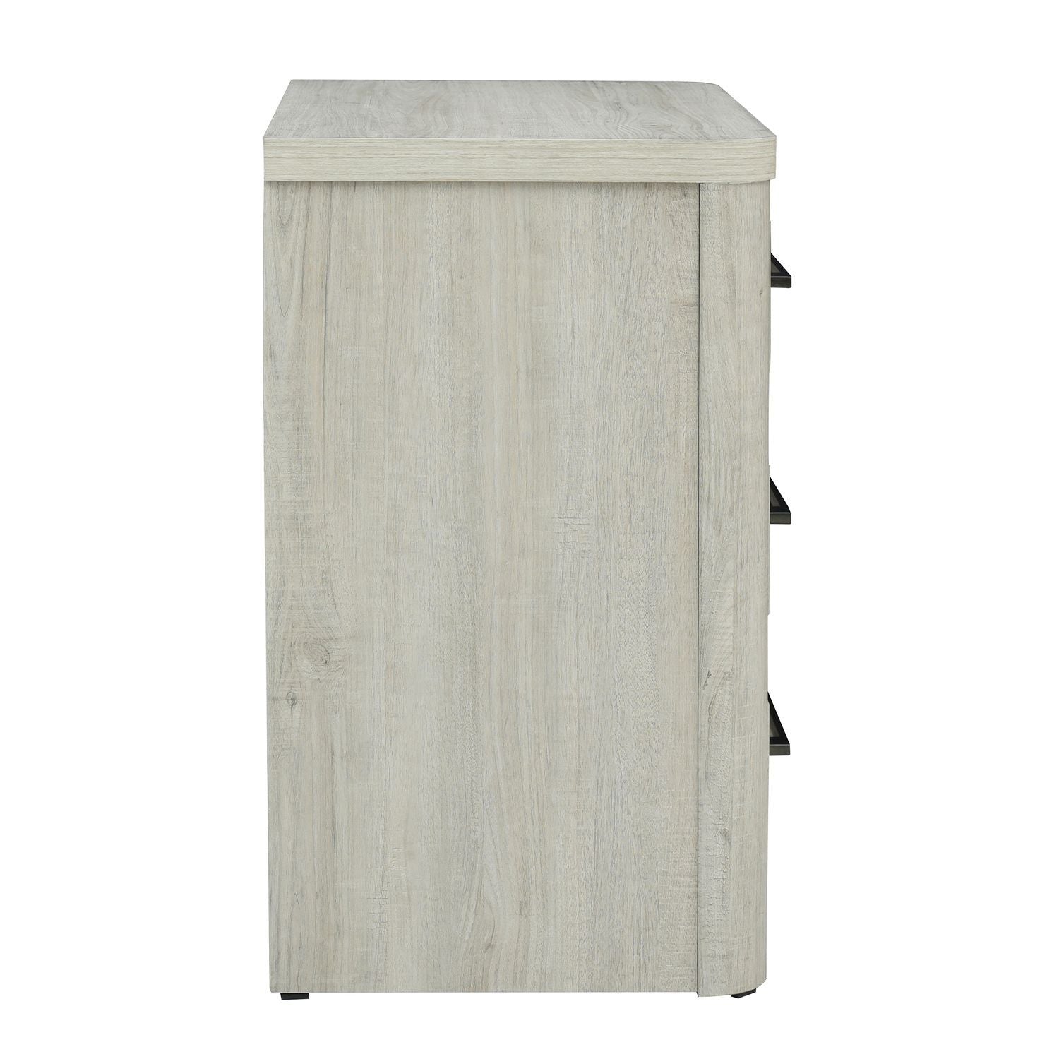 Table de chevet avec station de recharge - Blanc naturel — 0L x 17
