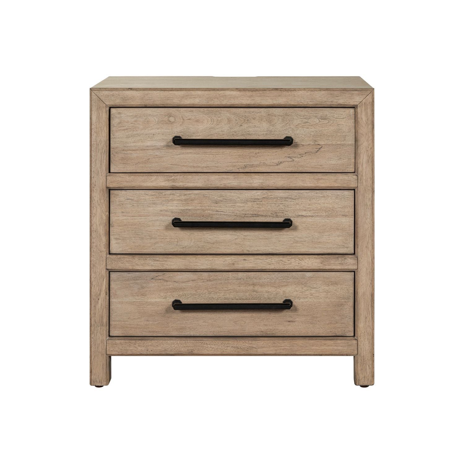 Table de chevet avec station de recharge - Barley Buff — - Table de chevet avec station de recharge - Marron Caractéristiques du produit Poignée sur mesure en fer foncé