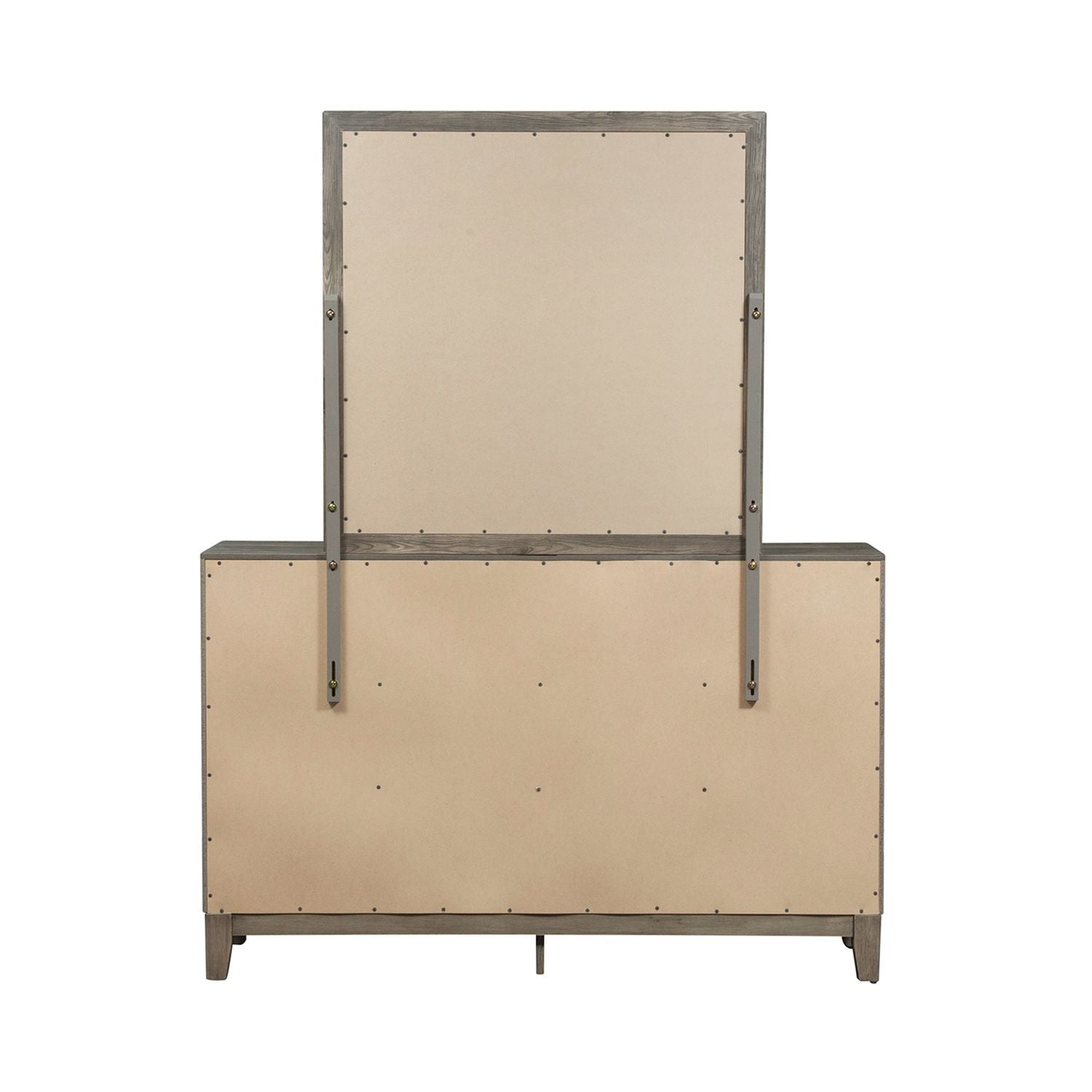 Commode et miroir – Brun clair — Une sensation naturelle créée par l'espace de vie et le mobilier qui y contribuent