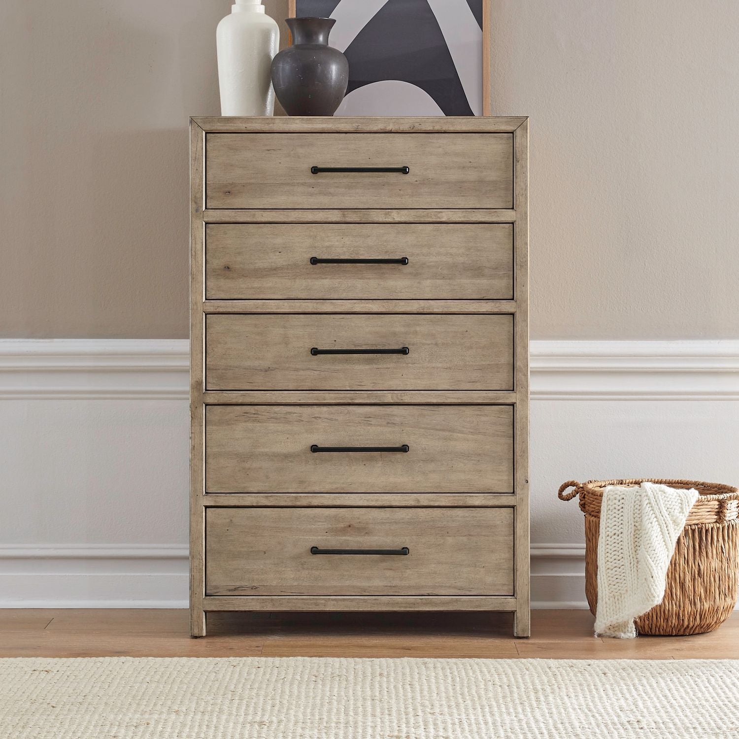 Commode 5 tiroirs - Barley Buff — 0W x 19