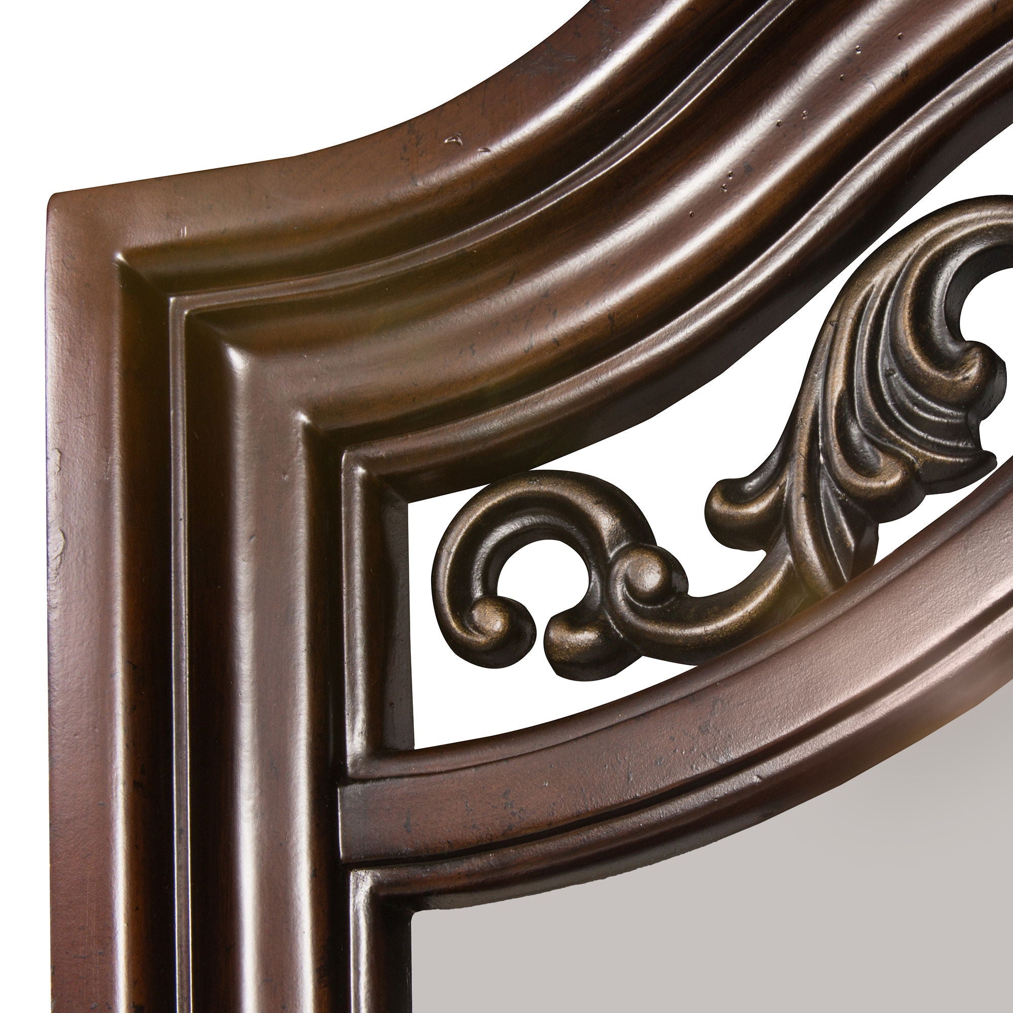Commode et miroir - Brun foncé — un design traditionnel qui évoque le luxe du style européen