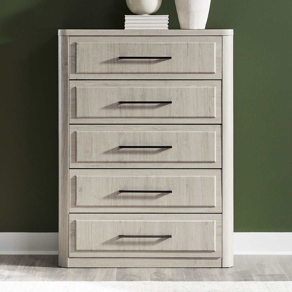 Commode 5 tiroirs - Blanc naturel — 0L x 18