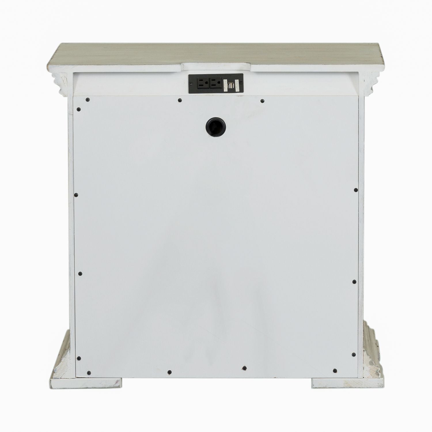 Table de chevet à 2 tiroirs avec station de charge — 0 lb - Table de chevet à 2 tiroirs avec station de charge - Graystone 30