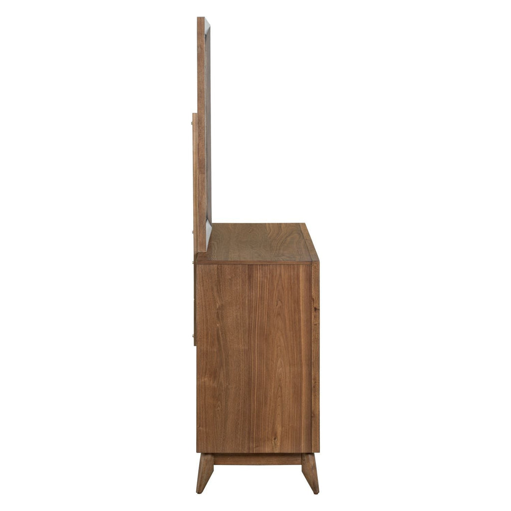 Commode et miroir – Noyer — Le design qui transmet énergie et imagination met en lumière un mode de vie contemporain tandis que les silhouettes créent