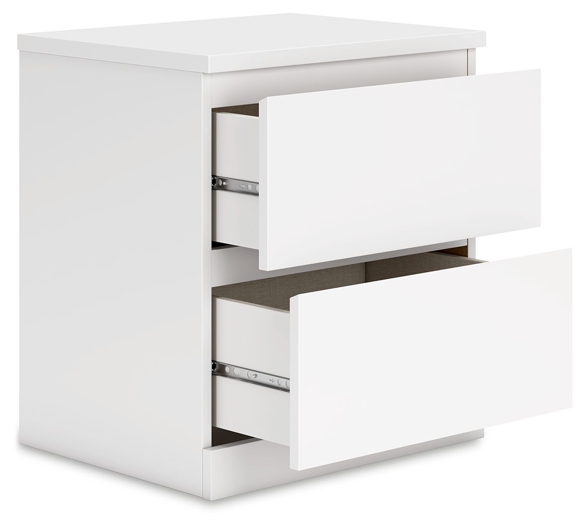 Table de chevet à deux tiroirs — Créez la chambre moderne de vos rêves