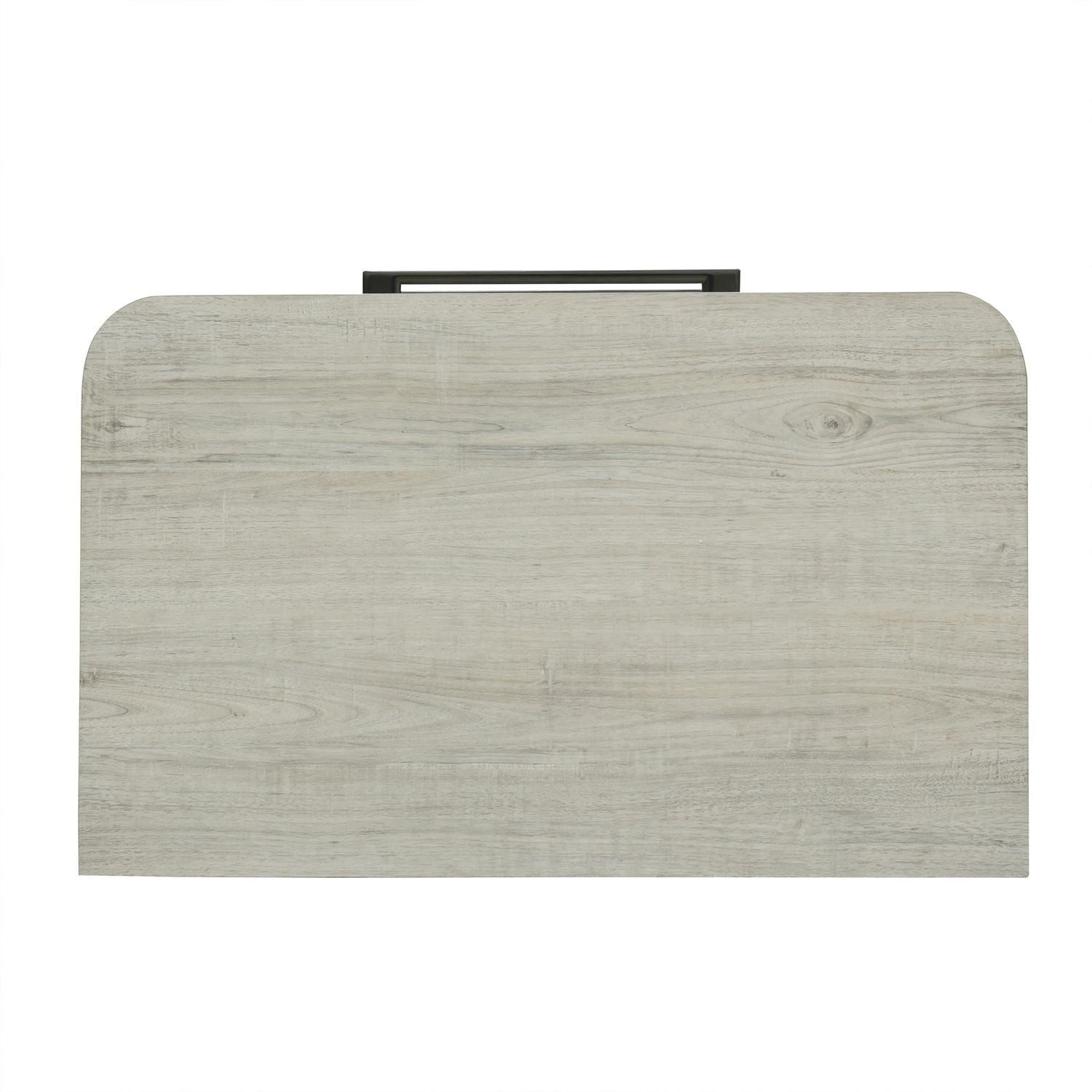 Table de chevet avec station de recharge - Blanc naturel — 0L x 17