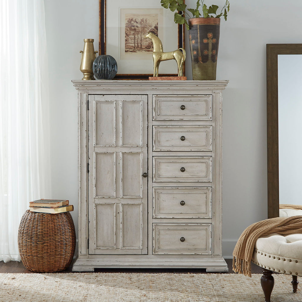 Commode de porte – Fabriquée avec des solides en bois d'hévéa et des produits du bois – protection anti-poussière du caisson inférieur et tiroirs intérieurs entièrement teints