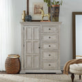 Commode de porte – Fabriquée avec des solides en bois d'hévéa et des produits du bois – protection anti-poussière du caisson inférieur et tiroirs intérieurs entièrement teints