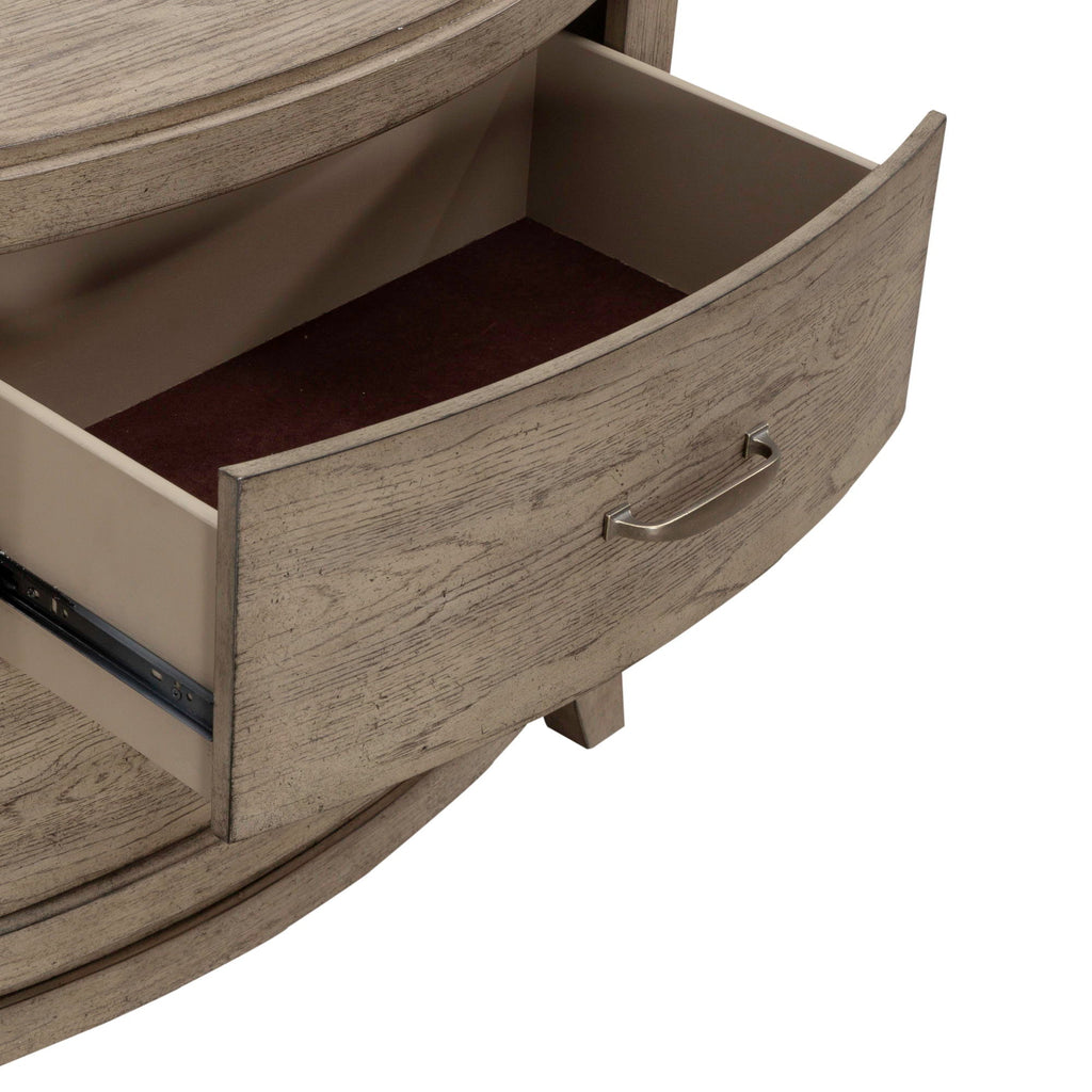 Table de chevet avec station de charge — Le style contemporain se caractérise par un design qui transmet énergie et imagination, tandis que les silhouettes