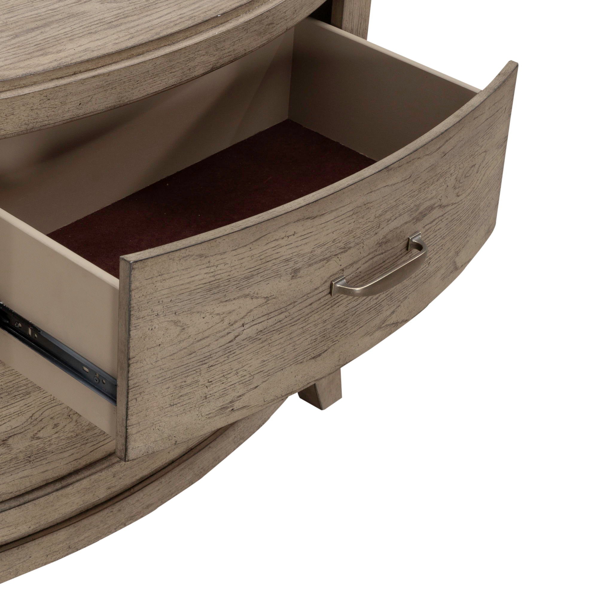 Table de chevet avec station de charge — Le style contemporain se caractérise par un design qui transmet énergie et imagination, tandis que les silhouettes