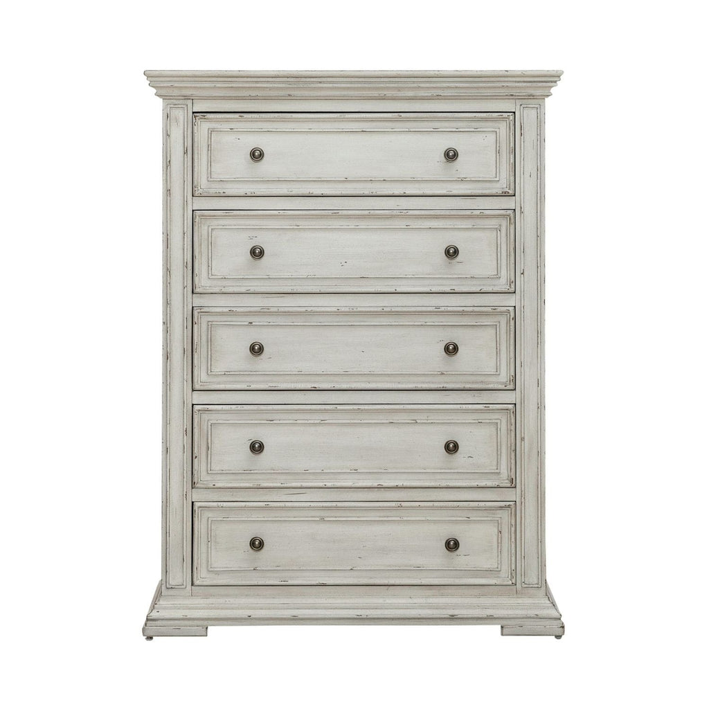 Commode 5 tiroirs — Cette commode allie à la perfection le design traditionnel et le style moderne actuel.
