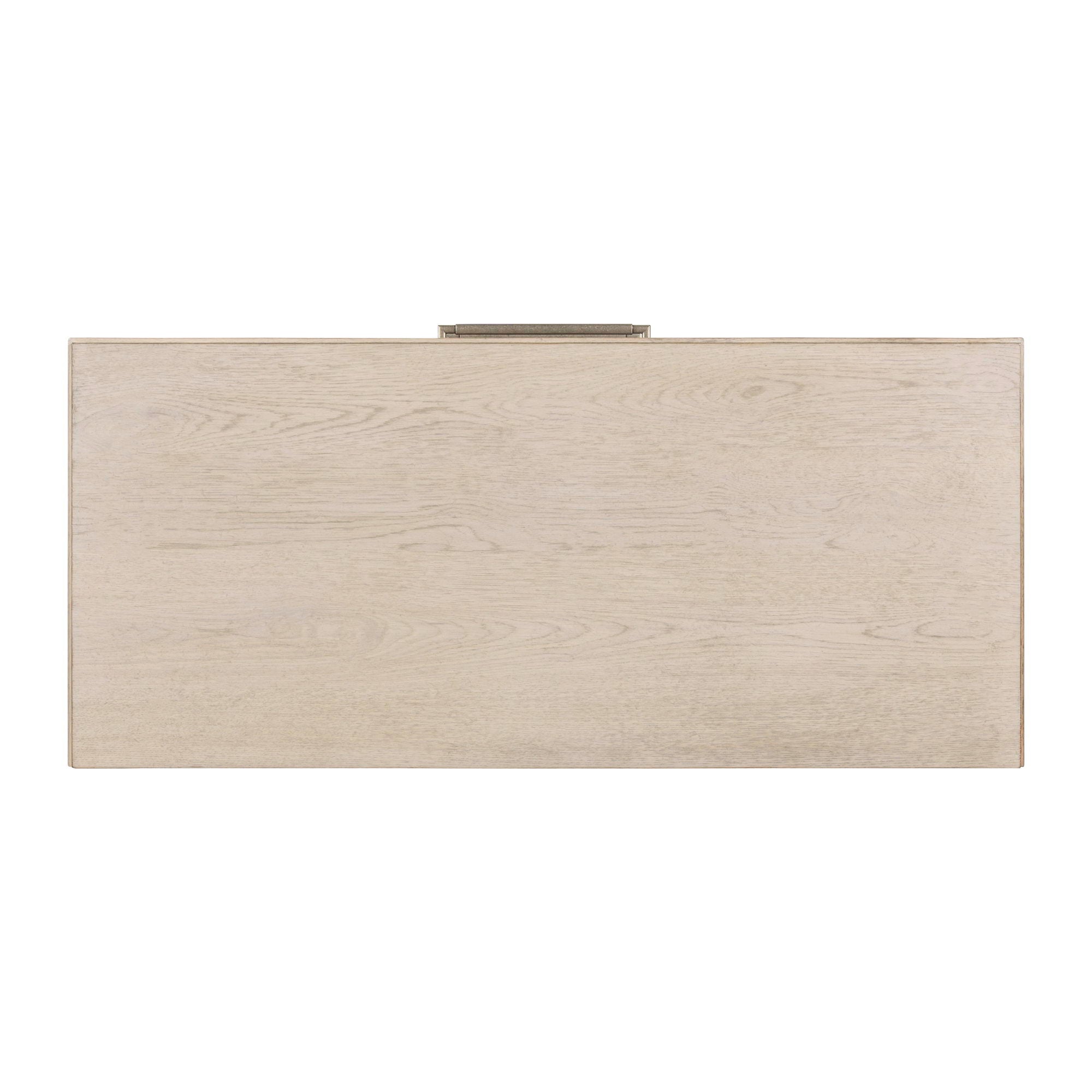 Commode 5 tiroirs - Blanc Sanctuary — offre un style de transition alliant des éléments traditionnels et contemporains