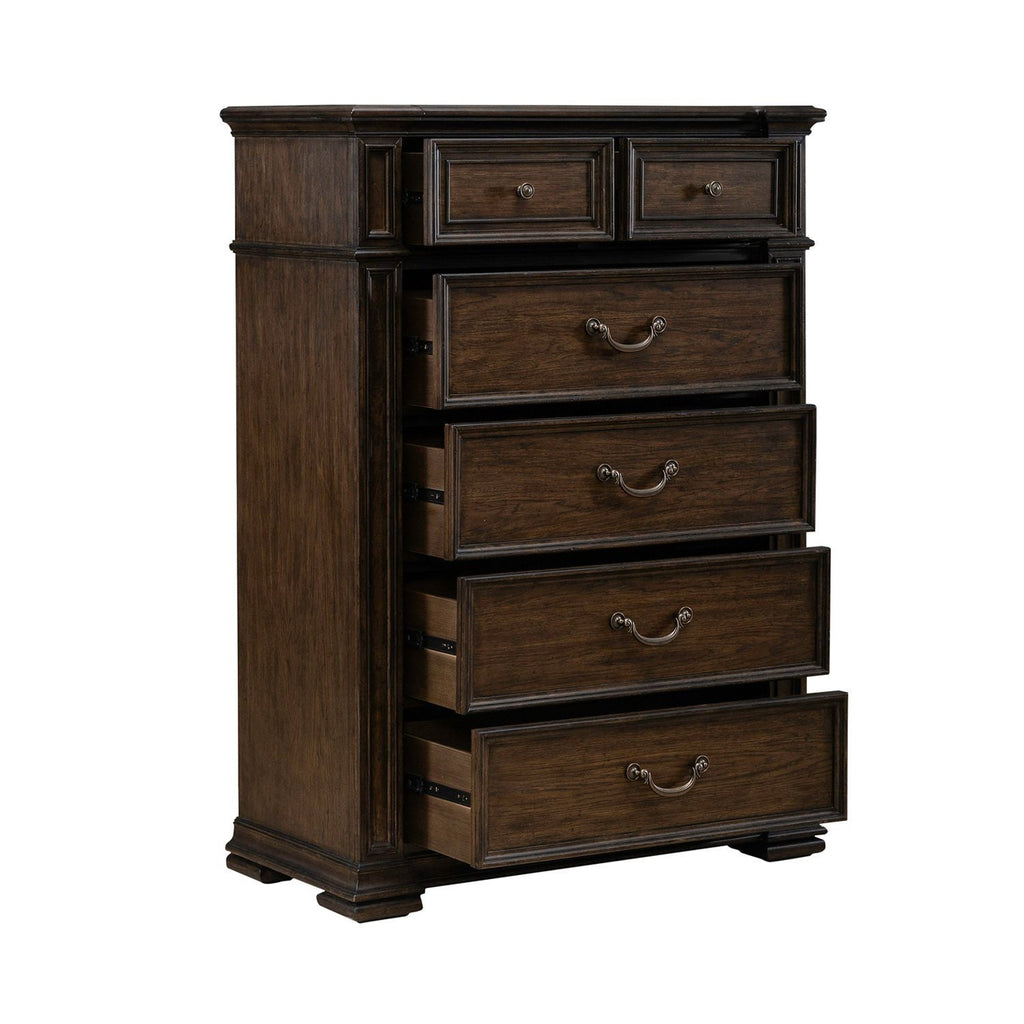 Commode 6 tiroirs - Brun château — la collection Providence Park témoigne de la puissance intemporelle du design classique