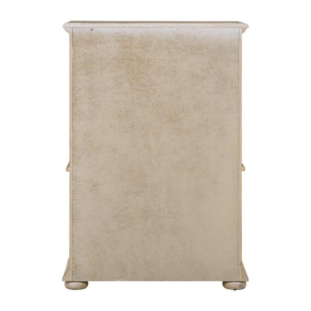 Commode 5 tiroirs — Fabriquée en pin massif avec du MDF peint