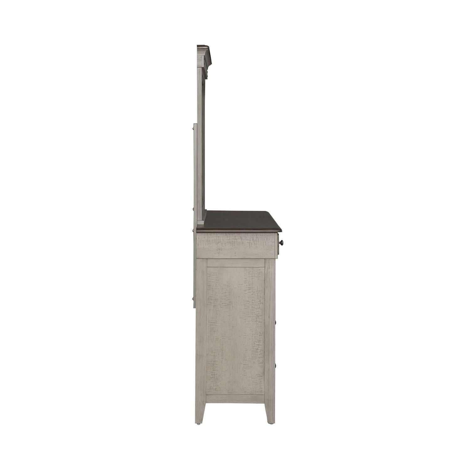 Commode et miroir – lin vieilli/taupe poudré — ajoutez un style décontracté et vous créez un look classique à l'ambiance décontractée