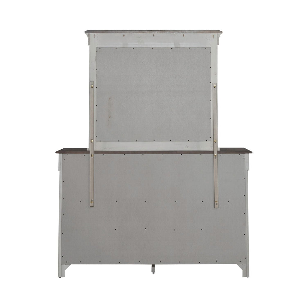 Commode et miroir – lin vieilli/taupe poudré — ajoutez un style décontracté et vous créez un look classique à l'ambiance décontractée