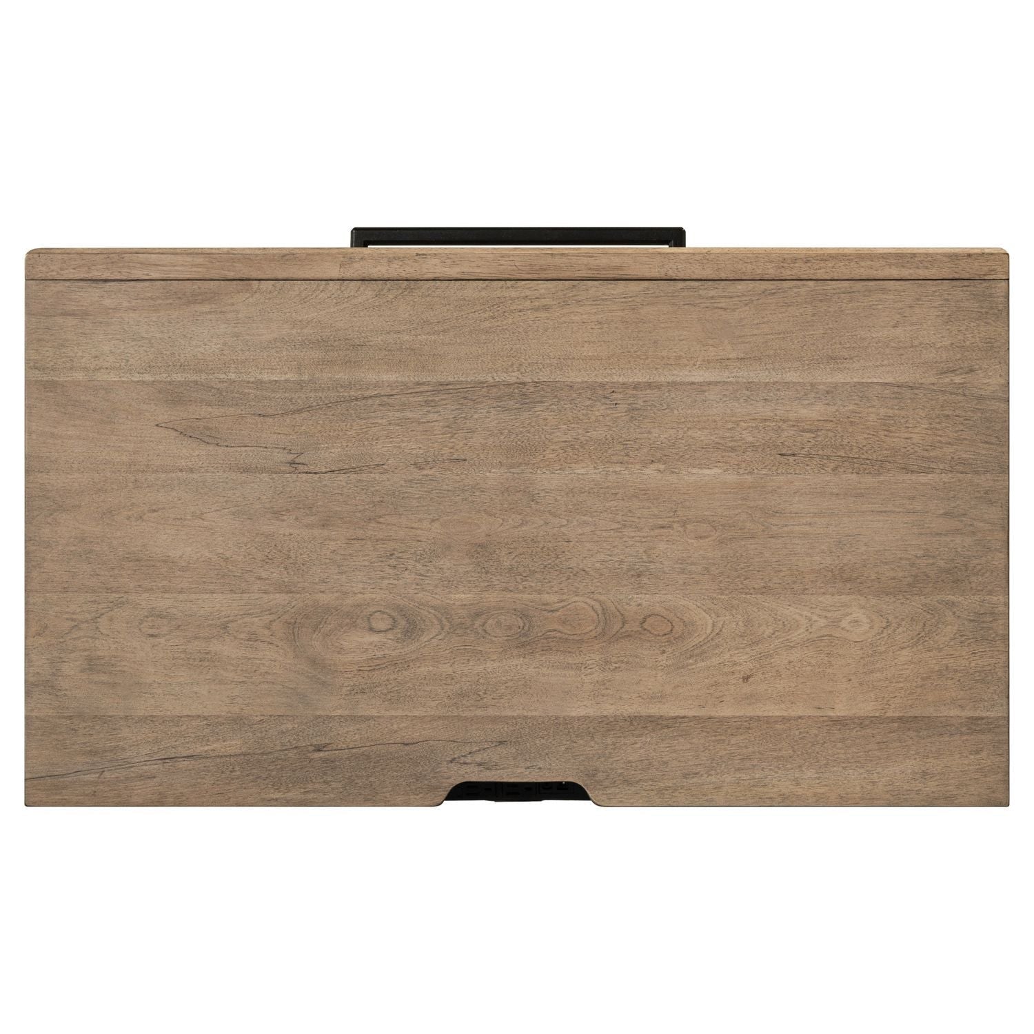 Table de chevet avec station de recharge - Barley Buff — - Table de chevet avec station de recharge - Marron Caractéristiques du produit Poignée sur mesure en fer foncé