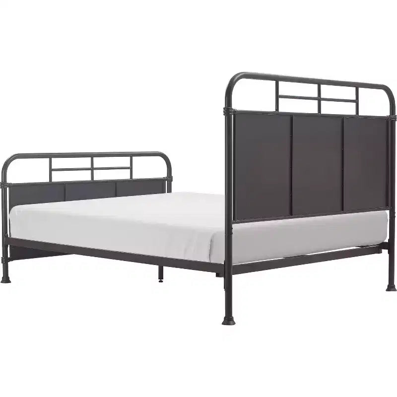 Tavor Industrial Metal Bed - Finch
