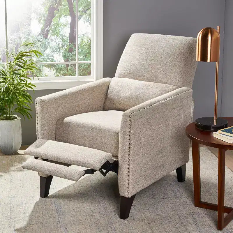 Alscot Contemporary Push Back Recliner - Christopher Knight Home
