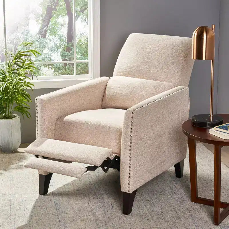 Alscot Contemporary Push Back Recliner - Christopher Knight Home