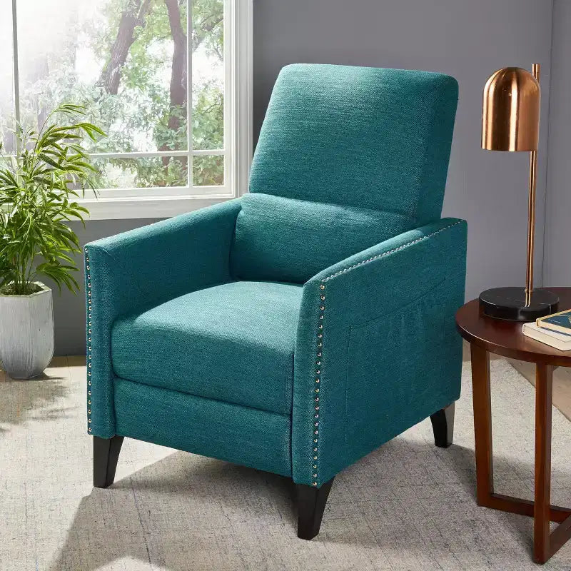 Alscot Contemporary Push Back Recliner - Christopher Knight Home