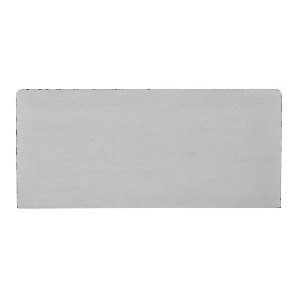 Commode à 5 tiroirs – Blanc patiné — exprime une essence simple avec un style confortable