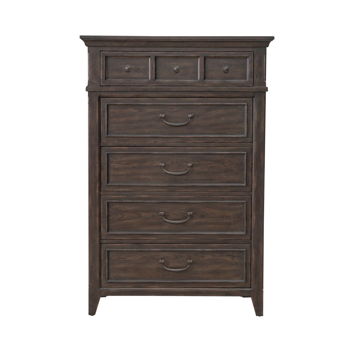 Commode 5 tiroirs - Marron SADDLE – Traditional Living est un design qui crée une impression grandiose du passé et le luxe d'aujourd'hui