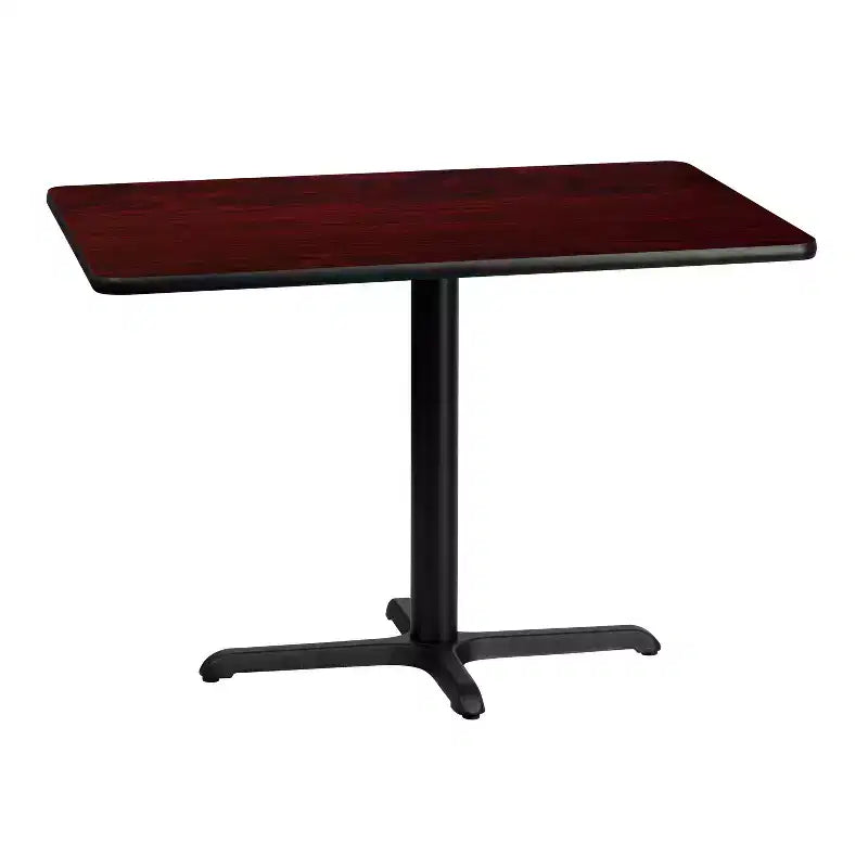 Emma and Oliver 30x42 Rectangular Laminate Table with 23.5x29.5 Table Height Base