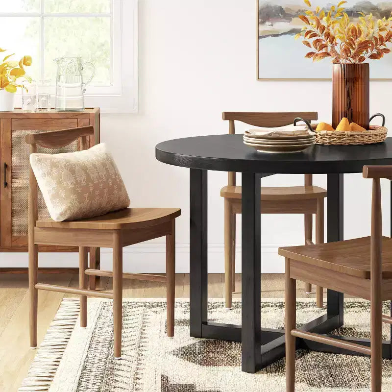 Keener All Wood Round Dining Table - Threshold