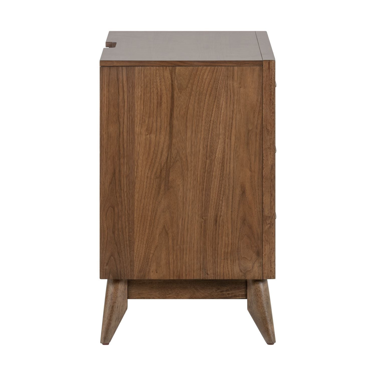 Table de chevet avec station de recharge - Noyer — Un design contemporain qui transmet énergie et imagination tout en