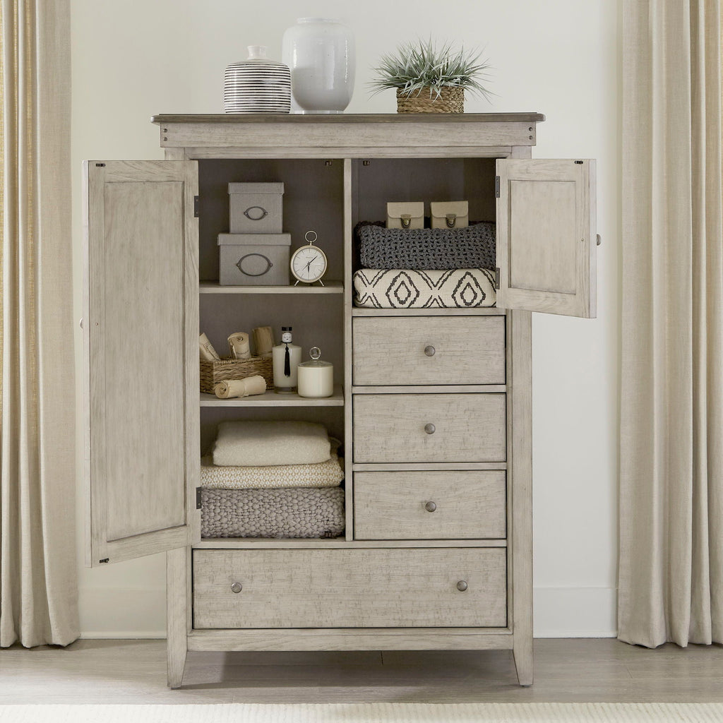 Commode de porte - Lin patiné / Taupe poussiéreux