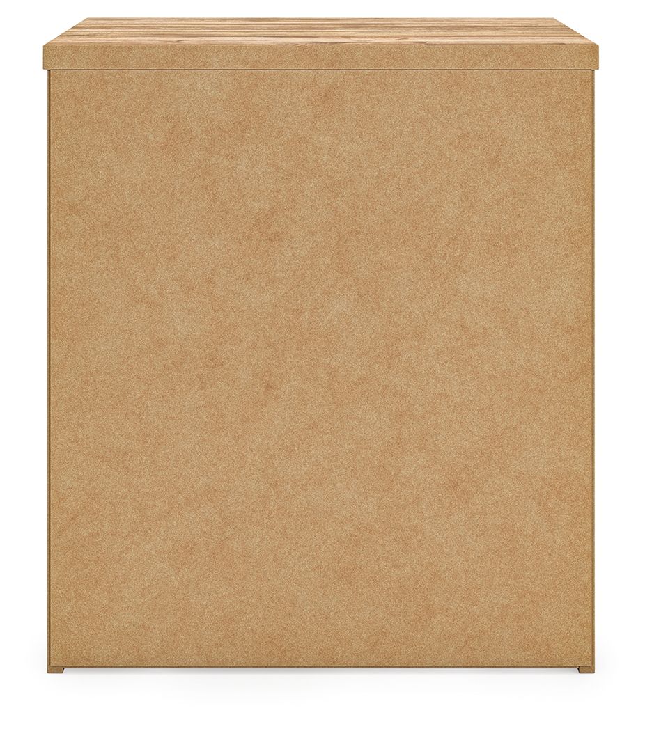 Table de chevet à deux tiroirs - Marron — Caractère accessible