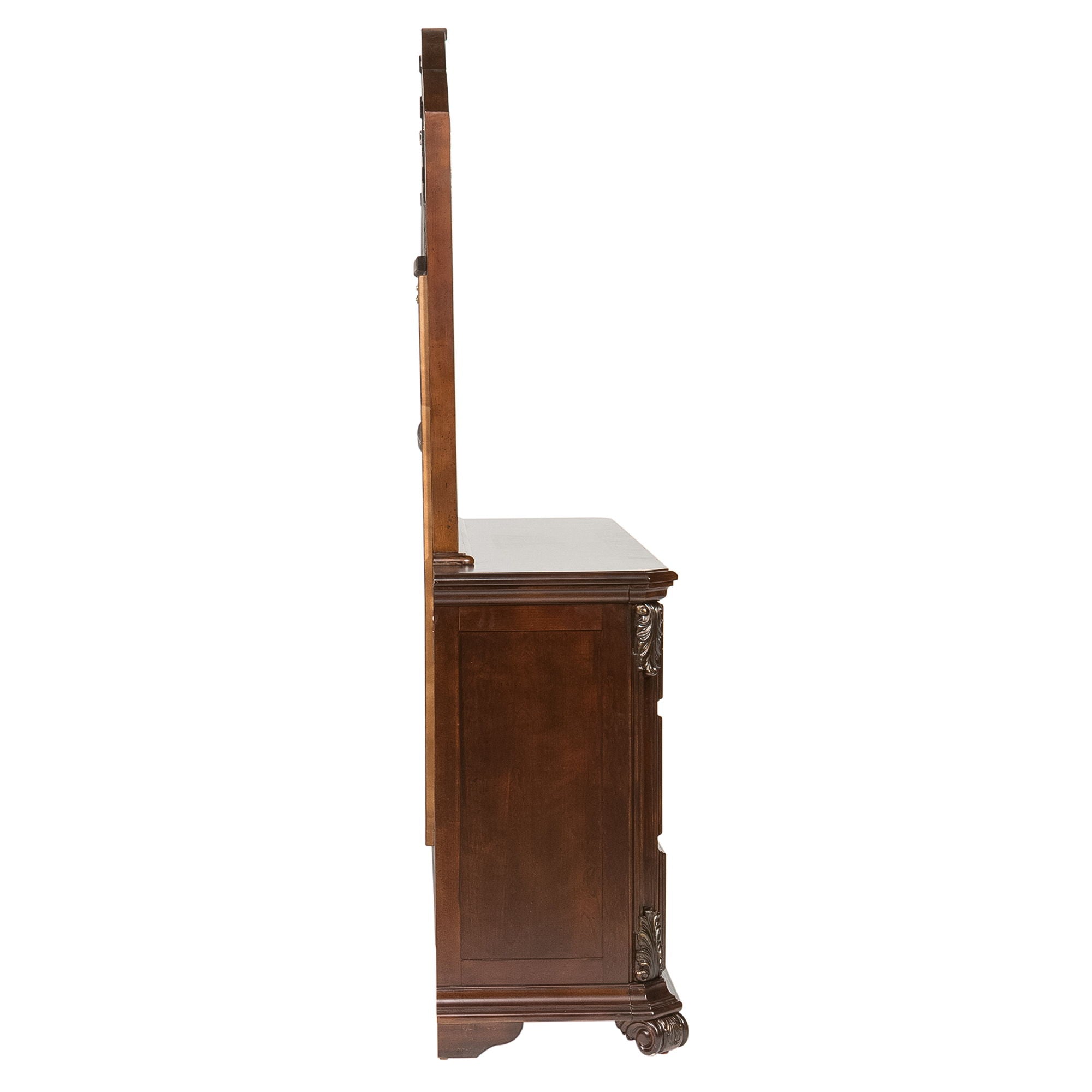 Commode et miroir - Brun foncé — un design traditionnel qui évoque le luxe du style européen