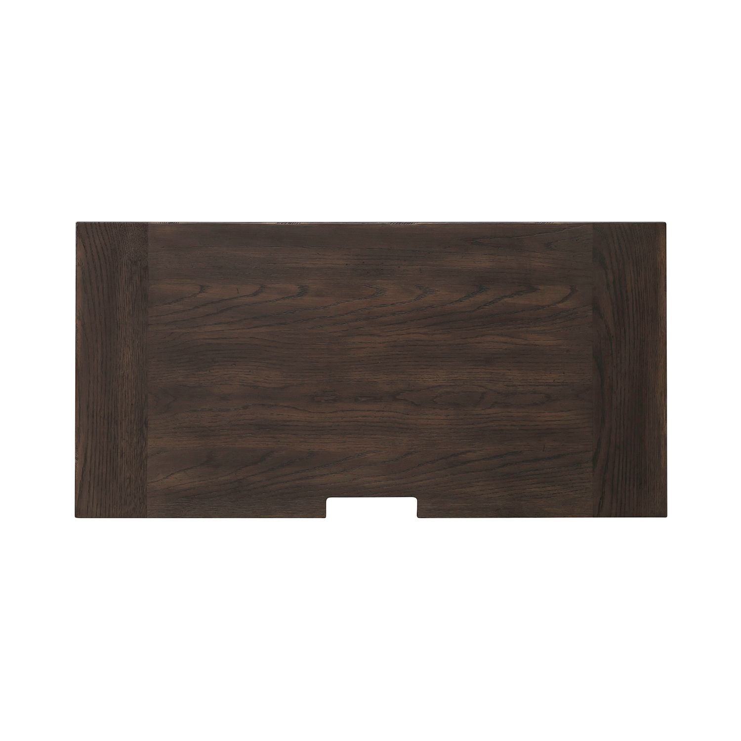 Table de chevet à 2 tiroirs avec station de charge - Marron selle — allie grande opulence et style rustique confortable