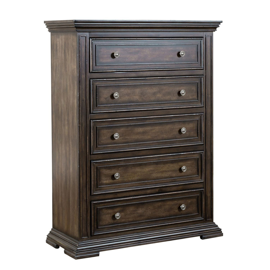 Commode 5 tiroirs — Cette commode allie à la perfection le design traditionnel et le style moderne actuel.