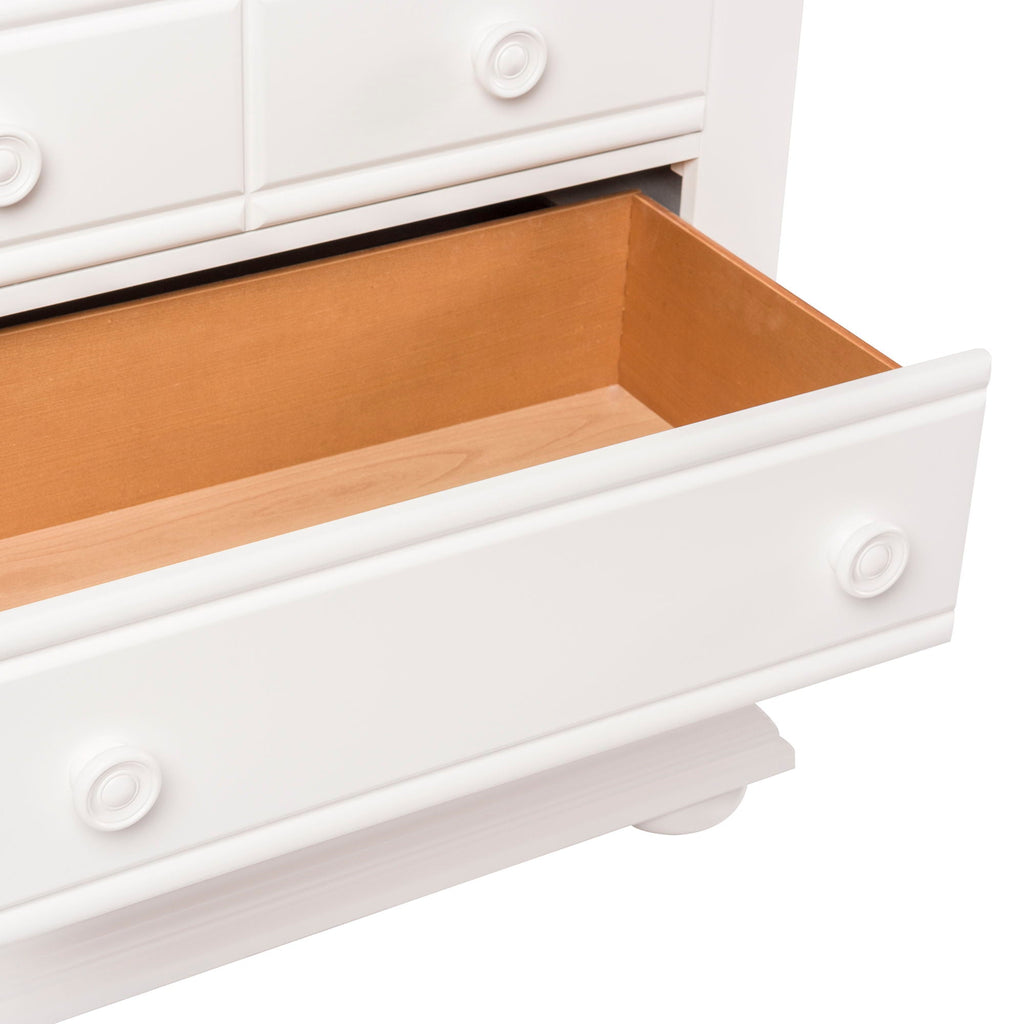 Commode 5 tiroirs — Fabriquée en pin massif avec du MDF peint